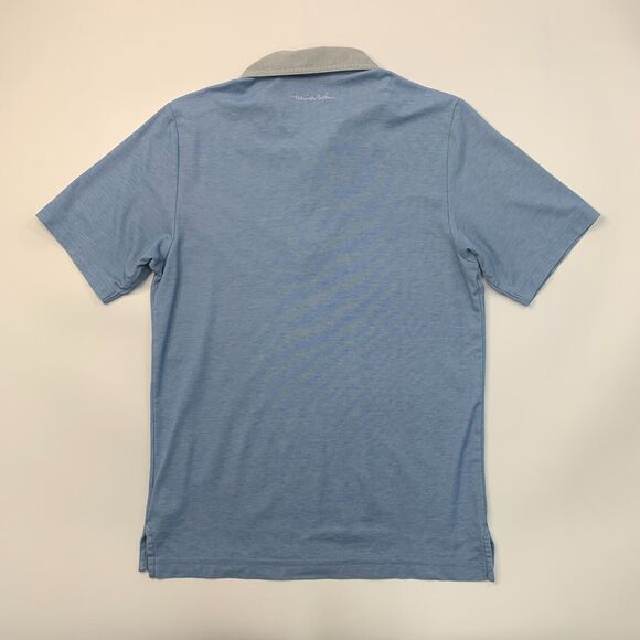 Travis Mathew Polo Shirt Mens S Small Evening Blue Short Sleeve Cotton Blend - Picture 7 of 10
